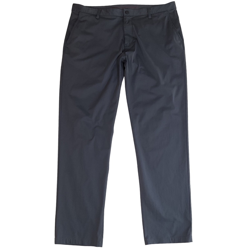 RHONE Men's Charcoal Gray Chinos